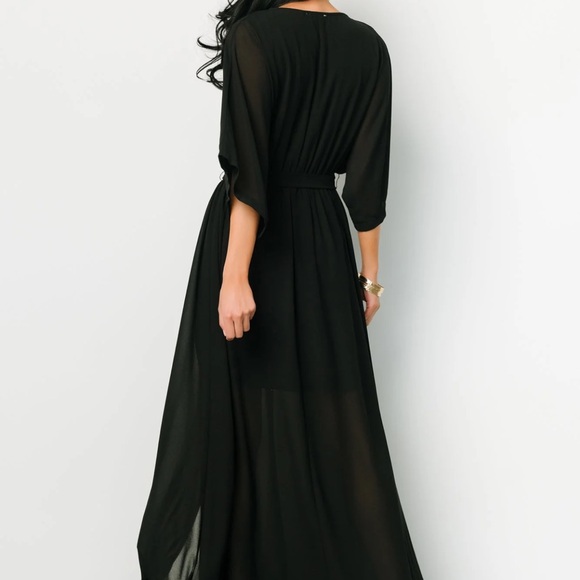 Black Baltic Born chiffon dress - Picture 9 of 10